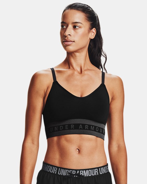 Under armour Bustier Top black-white printed lettering athletic style Fashion Tops Bustier Tops 